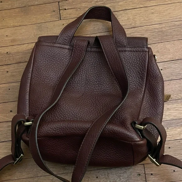 Fossil Brown Leather Backpack - Picture 8 of 8